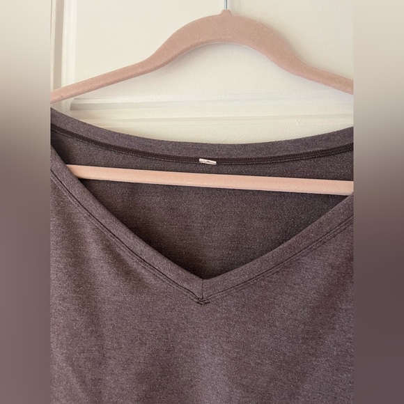 Lululemon Show Your Depth Reversible Crop Top Flare Heathered Antique Bark M/L - Picture 9 of 10